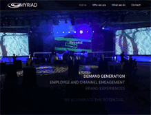 Tablet Screenshot of myriadinc.com